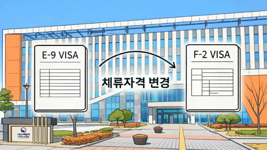 체류자격 변경 신청