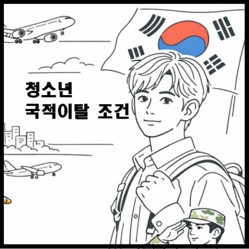 청소년의 국적이탈 조건