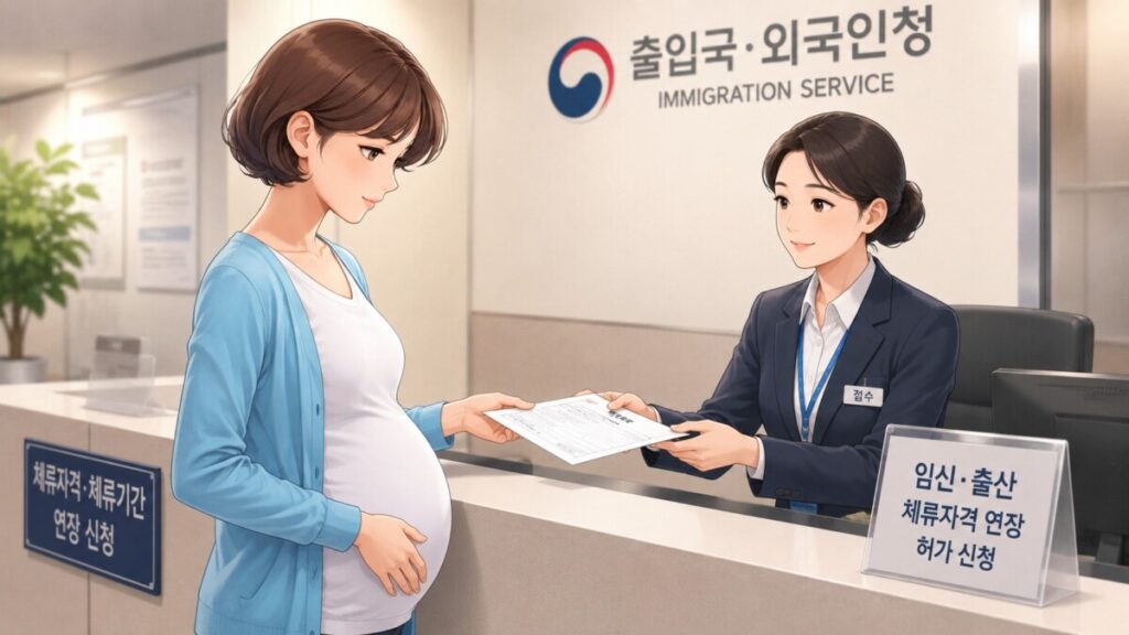 임신·출산 체류자격 연장 신청