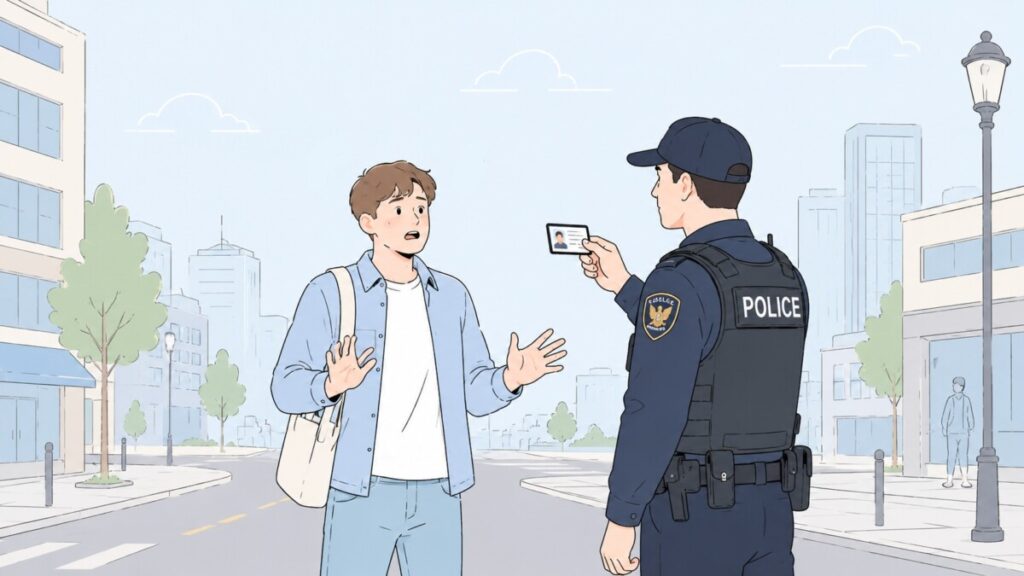 취업제한 업는 비자_불심검문